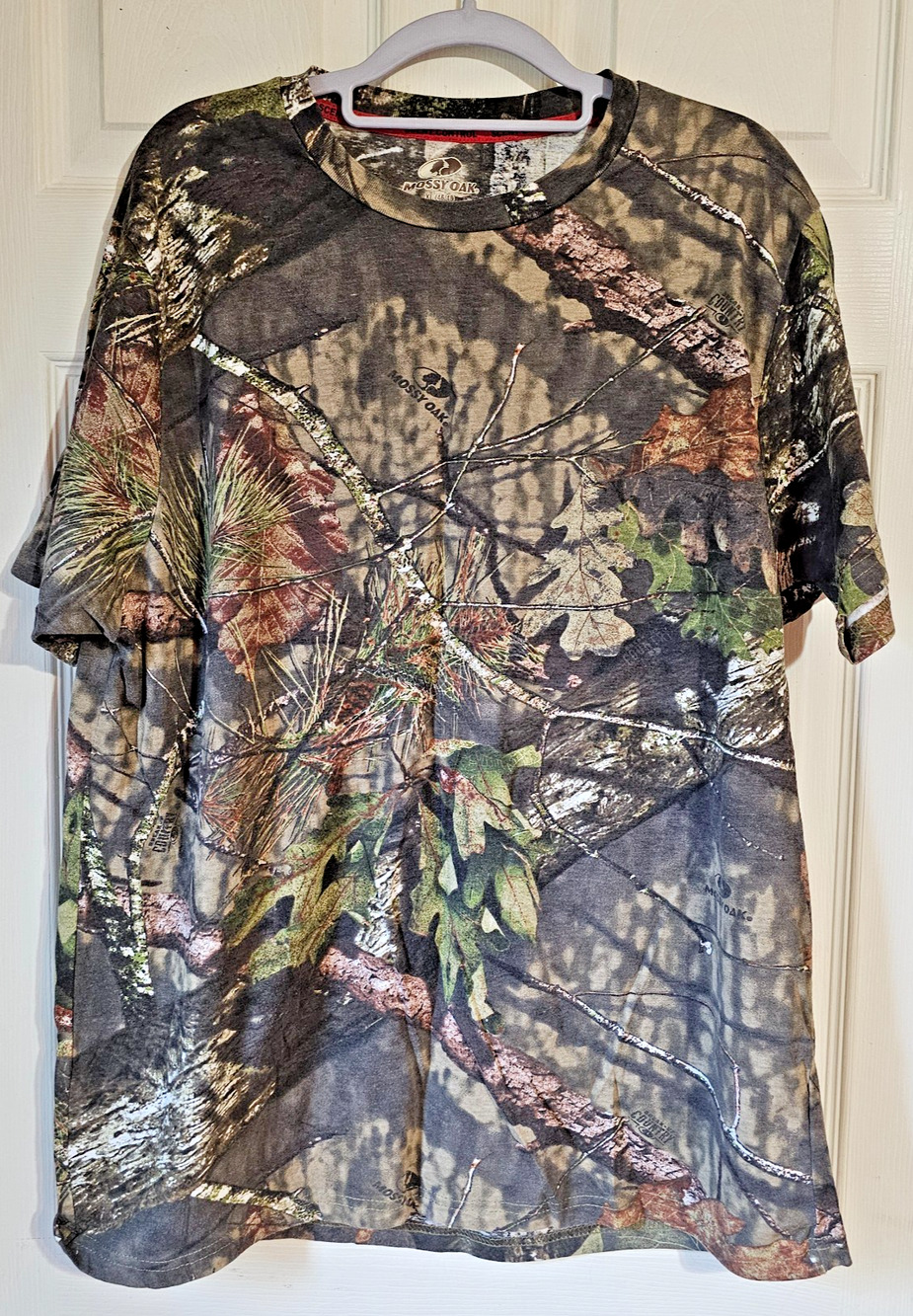 Mossy Oak Men's XL 46/48 Camo Scent Control Short Sleeve Hunting T-Shirt